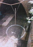 sound installation, 12 tubes of stainless steel,other material, the visitors could play with it, Saarpfälzischr Kunstpreis 2002