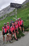 Juin 2021 : Route des Grandes Alpes, périple de 9 jours de Thonon à Nice, groupe de 9 cyclistes dont un VAE. Ici aupassage du col de la Colombière.
