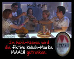 Maach et jot! (Cologne dialect for: Take care!) In the HaHe universe, they serve the fictional Kölsch beer brand MAACH.