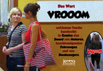 The word VROOOM on Jenny’s bag describes the sound of motors, accelerating vehicles and vacuum cleaners in comics.