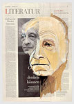 Jean Amery, Jude, KZ-Überlebender, Widerständler, Philosoph, 2007,39 X 56, Gouache und Tempera auf Zeitungspapier