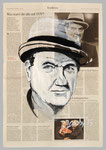 Karl Malden, 2015, 39 X 56, Gouache und Tempera auf Zeitungspapier