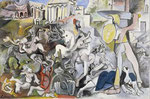 L'enlèvement des Sabines, tableau de Picasso (1962)