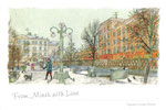 "Square Lenin Street" in MINSK (Zeichnung)