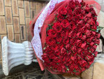 赤薔薇108本