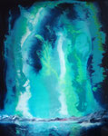 Nordlichter I, Mischtechnik mit Resin 80x100 cm, 480 Euro