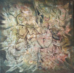 Wheel of Judgement - Acryl auf Lw - 80 x 80 cm - 2190 EUR