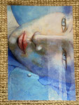 femme bleue