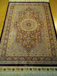 QUM silk  ザロチャラクサイズ　Aboulghasem Jeddi工房 赤 ボルドー エンジ ﾍﾞｰｼﾞｭ