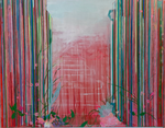 Into the unknown, Acrylic on canvas, 180 x 140 cm, Available at Deer Daddy Gallery - 3750,-
