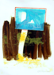025 D 02 Del Donno Antonio, 2000, Italia, cartone, tecnica mista, 50x70 cm.