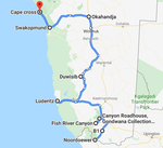 Route Namibia Süd