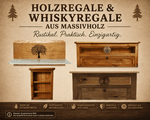 Whiskyregal aus Holz Geschenkidee für Genießer 