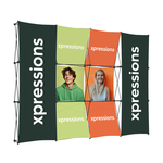 Popup-Messewand mit Textilgrafiken Größe 4x3