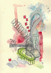 Malerei "Miniatur 52" ( 21 cm x 14,8 cm)