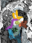 Digitale Kunst "Bodenleben 9"