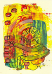 Malerei "Miniatur 60" (21 cm x 14,8 cm)