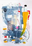 Malerei "Farbabstraktionen Nr. 2" (42 cm x 29,7 cm)