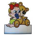 Geburtstafel Mädchen Teddy