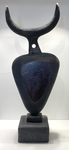 Dominique Pouchain-Grès-TOTEM TORO-H:83cm, L:32cm, l:19cm-Galerie d'art Biot-Côte d'Azur- Monaco-Cannes-Valbonne-St Paul de Vence-Antibes
