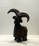 Dominique Pouchain- Grès-Chèvre-H:34cm, L:26cm, l:21cm-Galerie d'art Biot-Côte d'Azur- Monaco-Cannes-Valbonne-St Paul de Vence-Antibes