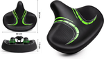 extra breiter, ergonomisch geformter Sattel mit hinten nach oben gezogener Sitzfläche