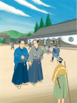 西条奈加「せき越えぬ」新潮文庫　原画