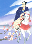 井川香四郎『殿様推参」寅右衛門どの江戸日記5　文春文庫　原画　