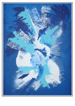 'Explosion of abstract blue' Size: 67x81x3