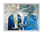 'First day with King Willem-Alexander and Queen Maxima of the Netherlands' Size: 124x104x5