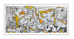 'Third day with Picasso, be happy guernica' Size: 180x80x2