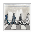 'The beatles, Abbey road album cover' Size: 100x100x2