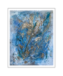 'Gold & blue #2' Size: 60x80x3
