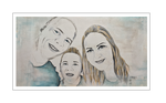 'Ashley and her happy family' Size: 150x80x2