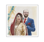 'First day with Sander and Rabia' Size: 70x70x5
