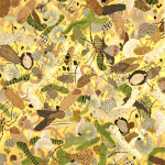 「金の葛籠」2007年　36.3×25.6cm　インク、顔料、紙