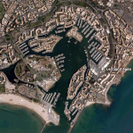 Cap d'Agde en 2011 (photo GoogleEarth)