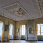 plafond de la salle d'audience, abbaye de Hautecombe, 2013