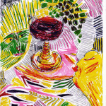 KÜSSE SÜßER ALS WEIN, 2010, DINA4, Bleistift & Buntstift auf Papier, digitale Bearbeitung