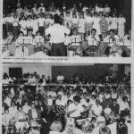 1989 : Premier fait marquant de l'UMCH. Récré-concert avec les enfants des écoles de Hambye et de ND de Cenilly.