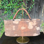 柿渋染め麻バッグ23006