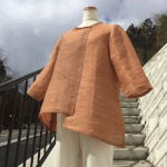 播州織柿渋染めプルオーバー22029