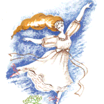 かすみ草のお話ー星空のダンスーより　挿絵