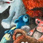 Teilmenge von Masse 2023 | Acryl auf Leinwand | 50x40