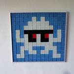 Invader 32 cm x 29 cm (pâte de verre)