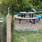 Sommersitz im Garten der Villa Becher
