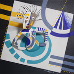 Oscillation - 2023- 25 x 25 cm (Coll.Part.)
