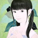 『ツインテール 〜summer〜』 F0号 2012年 個人蔵