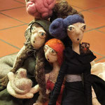 Art Dolls Needle Felted Lenoire, Lotti Berenice