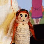 Needle felted puppet Matilde di Canossa